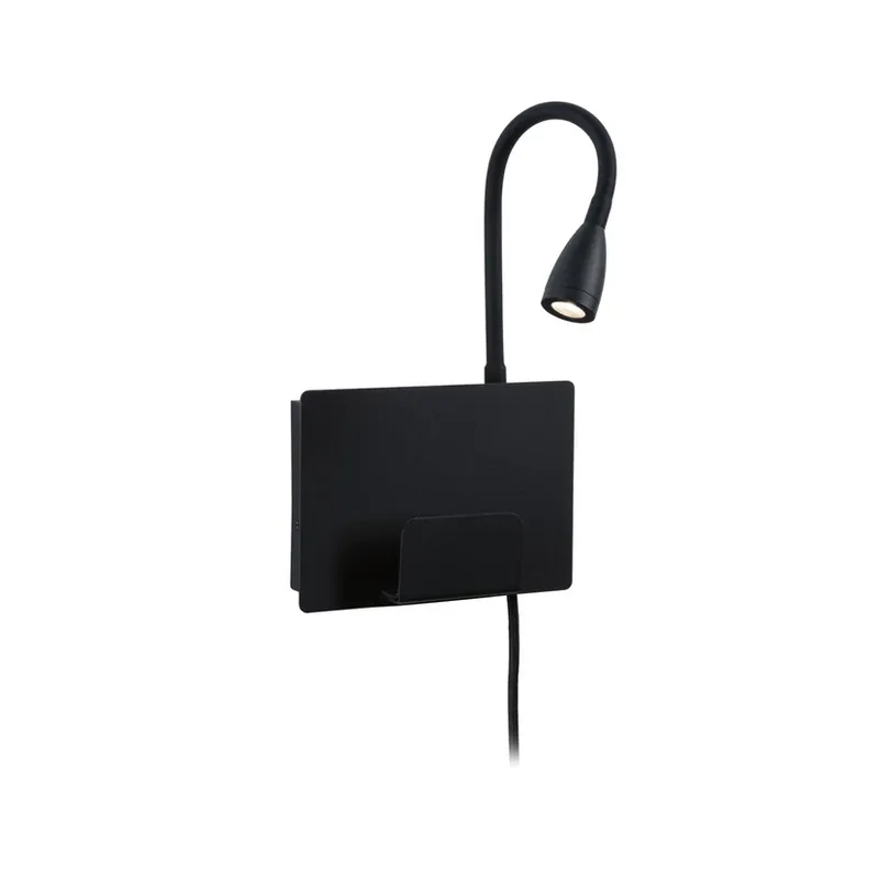 Cel mai vândut Aplică de perete LED Halina USB C negru mat - Paulmann