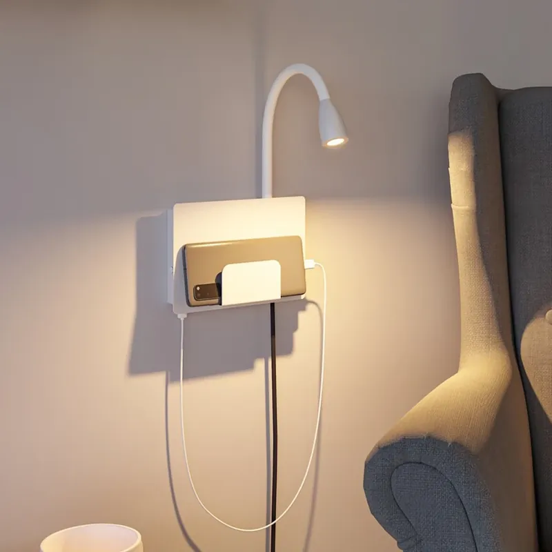 Halina LED aplică de perete USB C Alb mat - Paulmann Mai ieftin