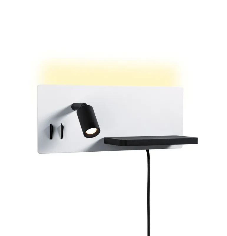 Nu rata Aplică de perete LED Serra, negru, 2.700K, dreapta - Paulmann