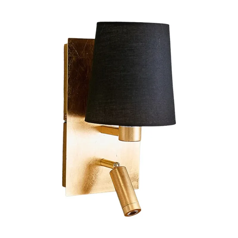 Aiden Aplică de Perete Gold/Black - Lindby Calitate înaltă
