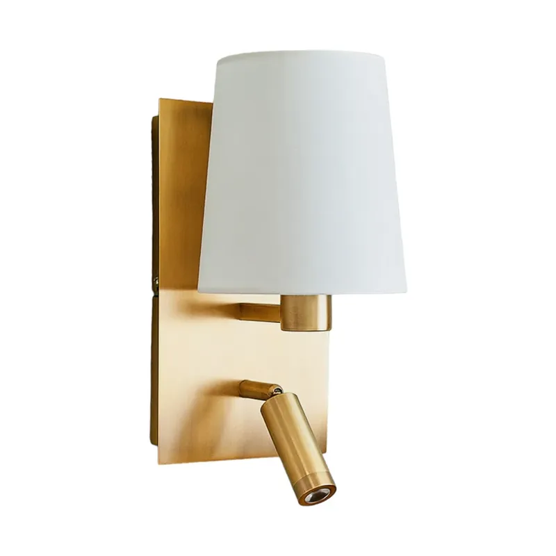 Ofertă specială Aiden Aplică de Perete Brass/White - Lindby