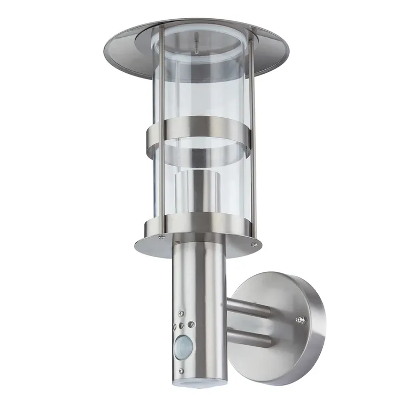 Nu rata Noemi Aplica de Exterior w/Sensor Stainless Steel - Lindby