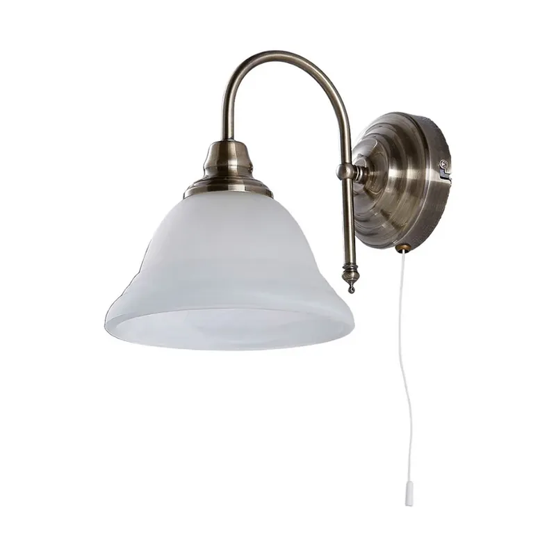 Ofertă Hanna Aplică de Perete Antique Brass/Opal - Lindby