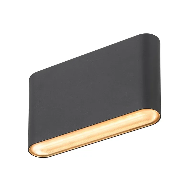 Popular Aplică de perete ovală cu 14 LED-uri IP65 Negru - SLV