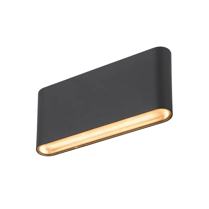 Aplică de perete ovală cu 18 LED-uri IP65 Negru - SLV Preț promoțional