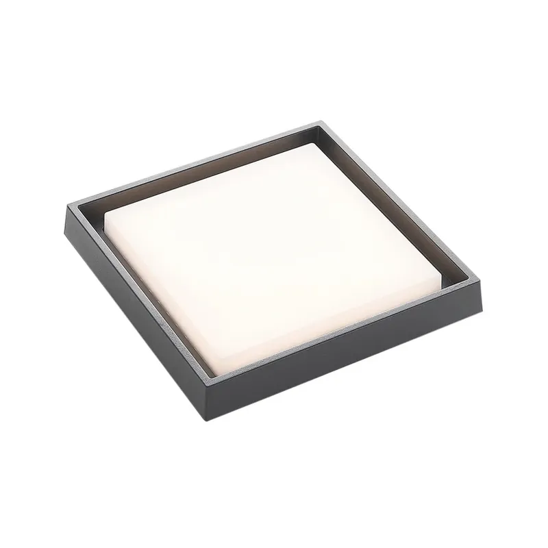Birta Lampă LED pentru exterior, gri închis, 27 cm, IP54 - Lucande Plată securizată