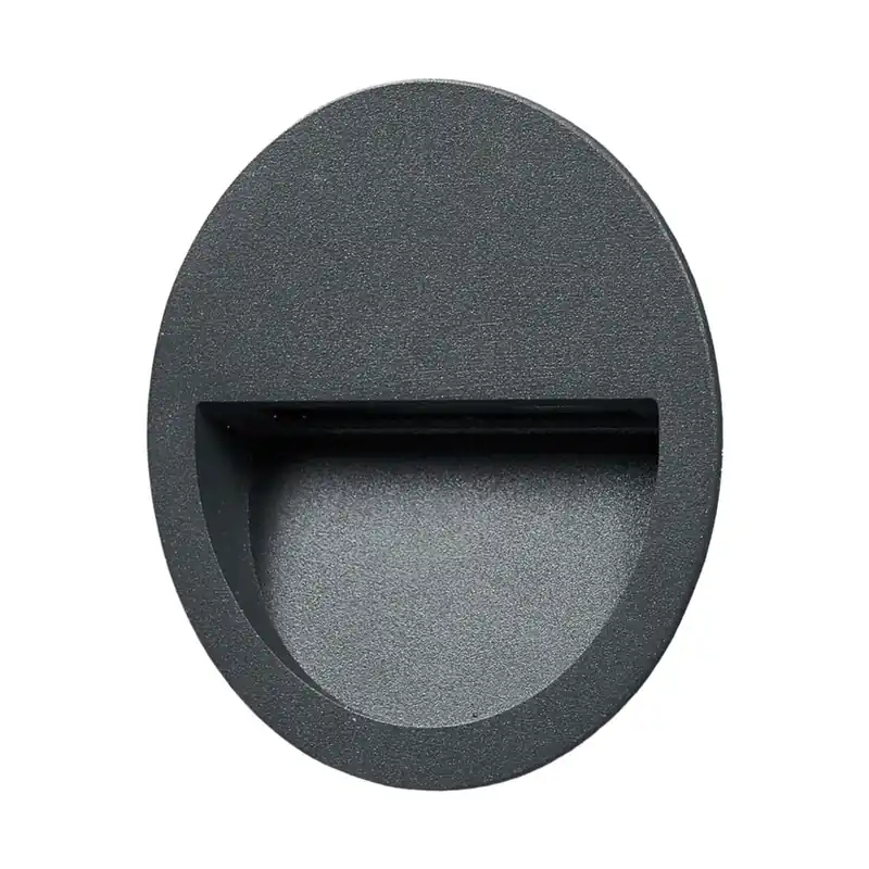 Cel mai vândut Loya Round Aplice Perete Încastrată de Exterior Dark Grey - Lucande
