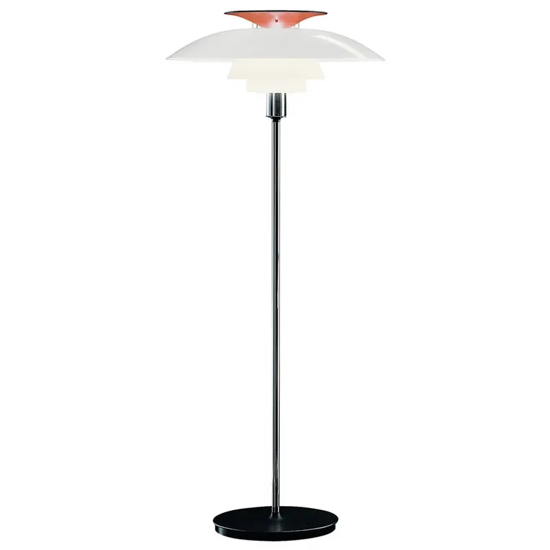 Ofertă Lampadar PH 80, alb/crom/opal, comutator - Louis Poulsen