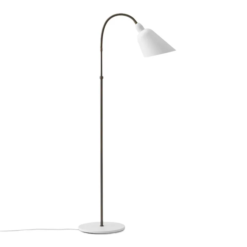 Popular Lampadar Bellevue AJ7 albă/brunată - &Tradition