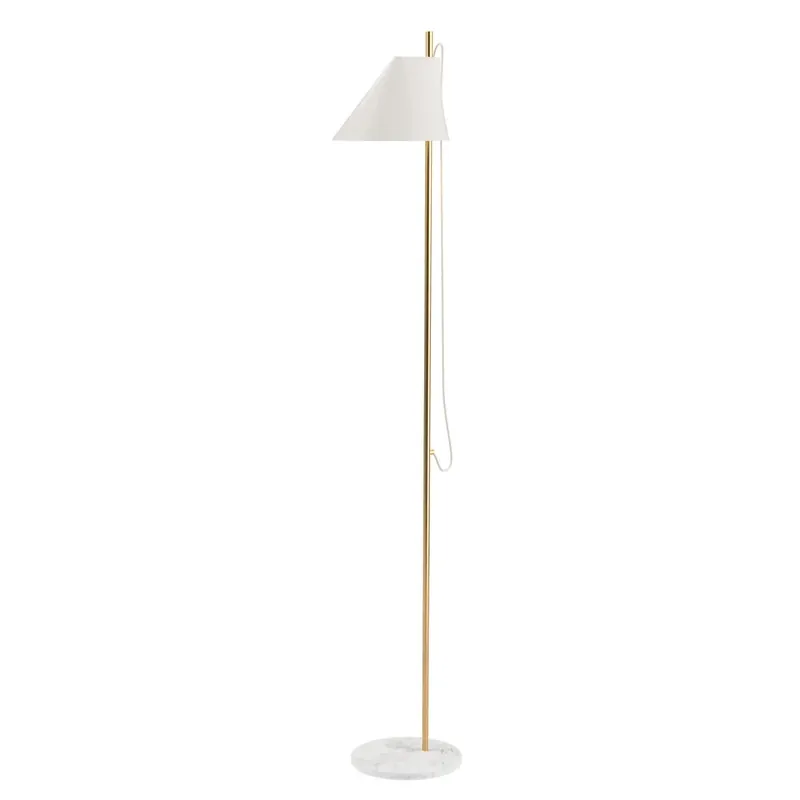 Comandă acum Yuh Lampadar White/Brass - Louis Poulsen