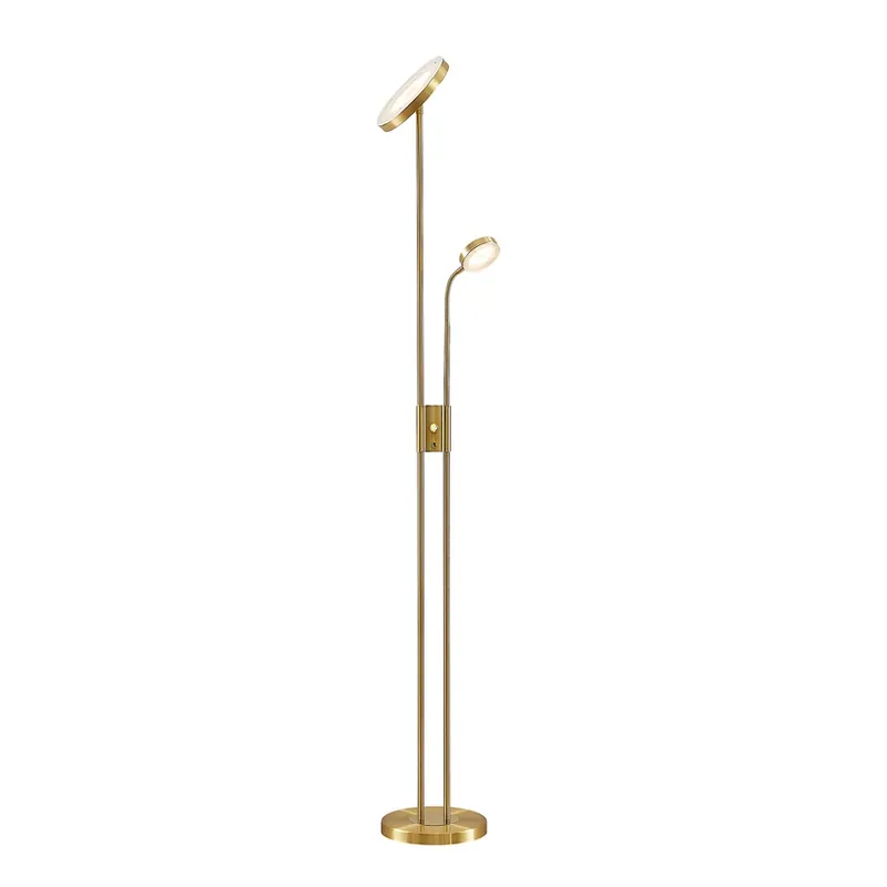 Livrare rapidă Seppa LED lampadar rot mat alamă - Lindby