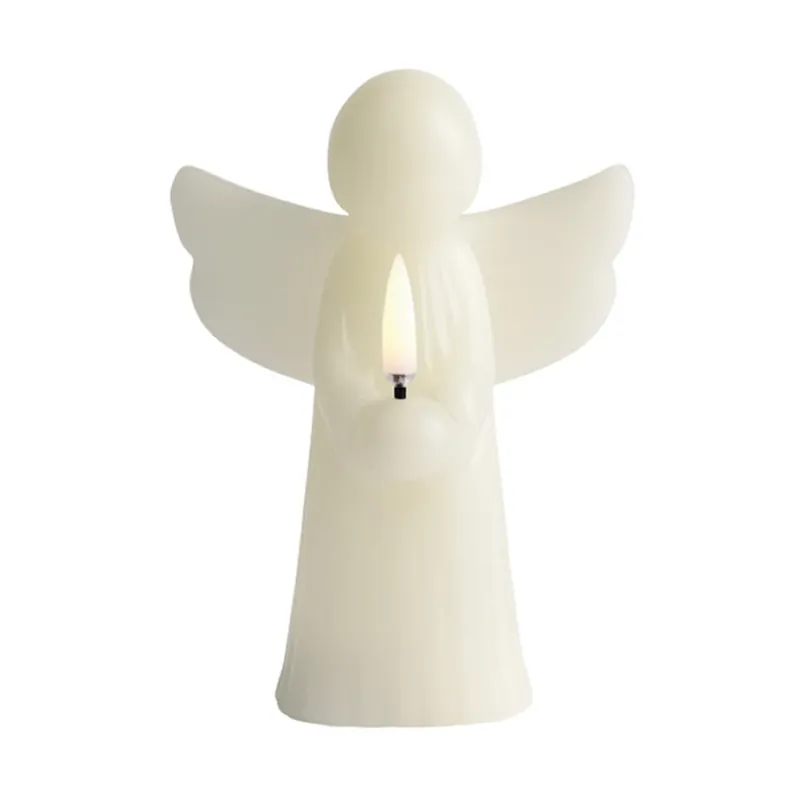 Bestseller Lumânare LED ANGEL, gri, ceară, înălțime 16 cm - Uyuni Lighting