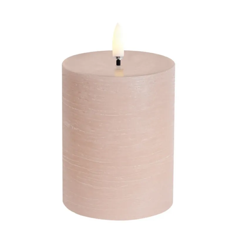 Lumânare LED PILLAR, bej, înălțime 10 cm, ceară - Uyuni Lighting Plată sigură