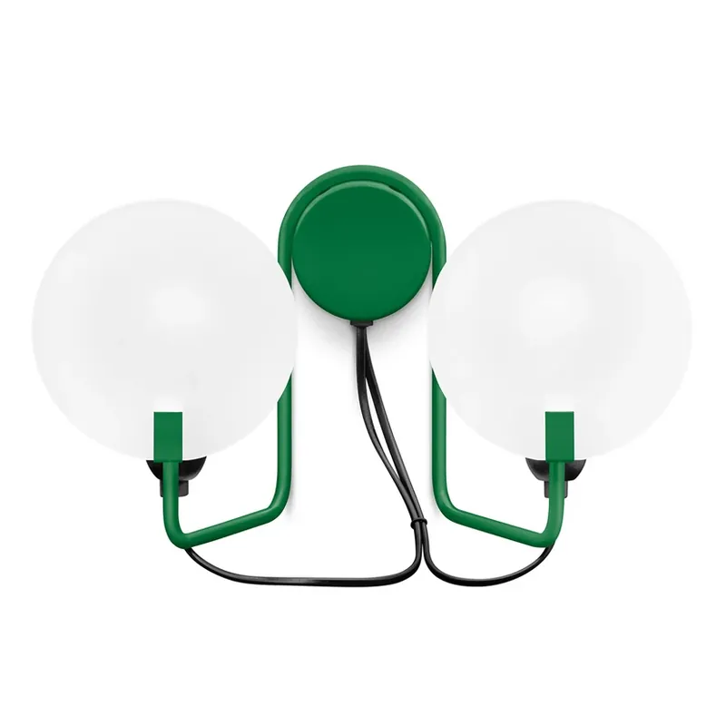 Discount Aplică de perete LED Bugia, verde, cu 2 becuri - Stilnovo