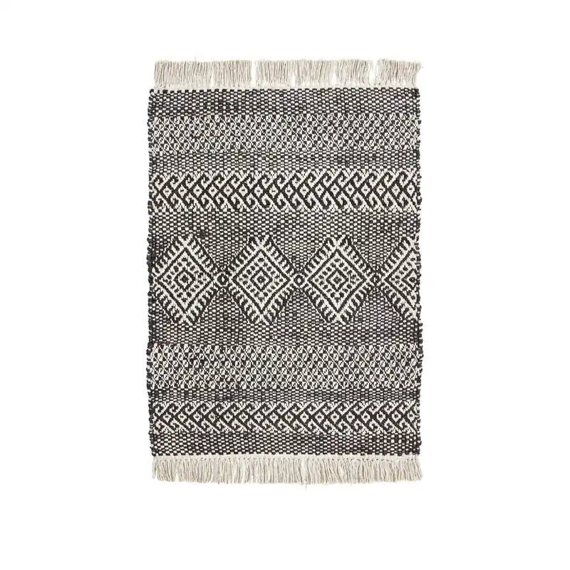Doar azi Covor Ethnic negru din iută, lungime 90 cm - House Doctor