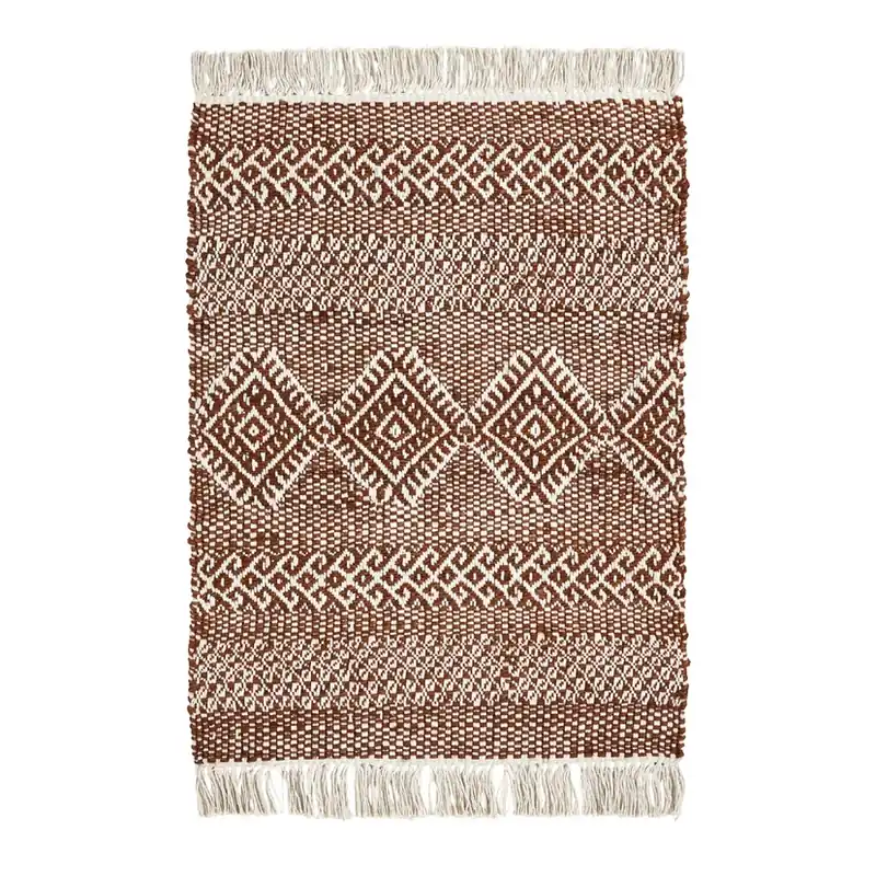 Covor Ethnic maro iută lungime 90 cm - House Doctor Doar azi