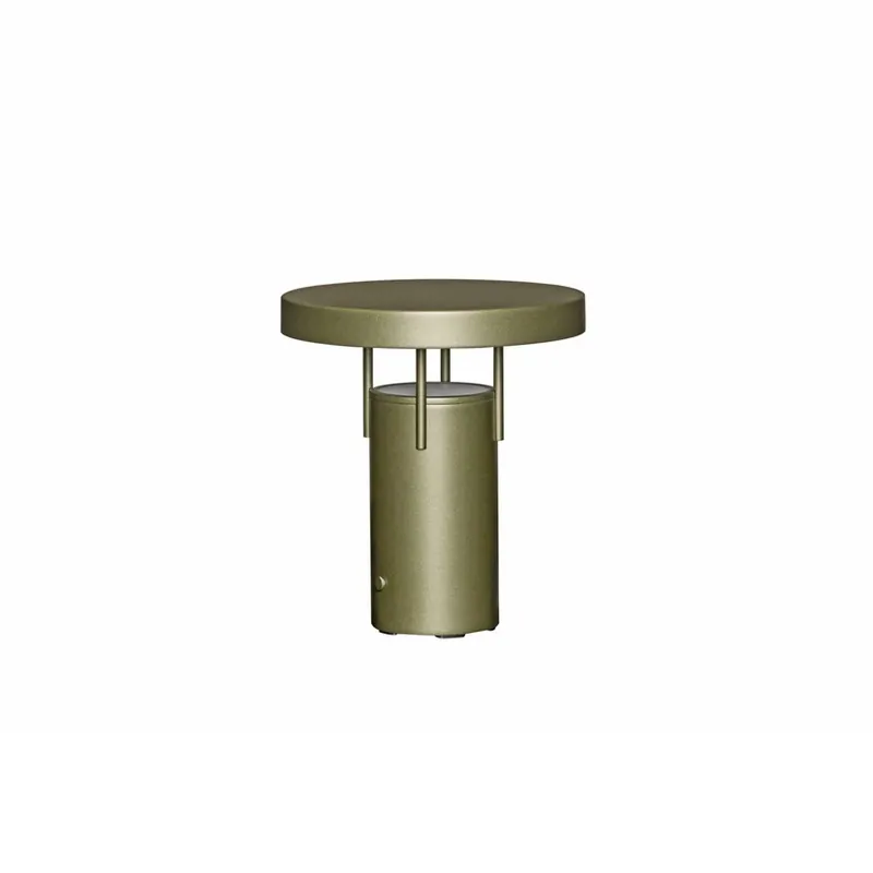 Lampa de masă cu LED și baterie BringMe Mini, verde închis, 20 cm - HÜBSCH Super ofertă