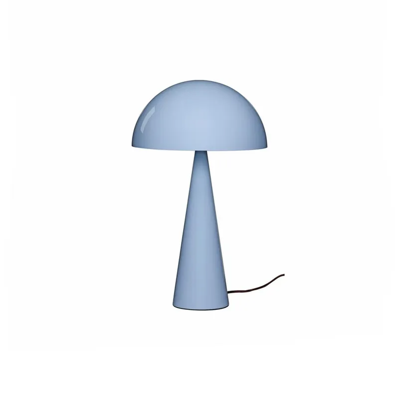 Cumpărături sigure Lampa de masă Mush, albastru gheață, metal, înălțime 50 cm - HÜBSCH