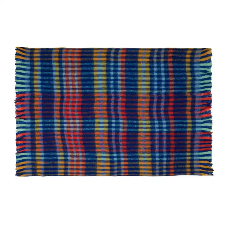 Pătură Loom, multicoloră, 140 x 200 cm - HÜBSCH Ofertă exclusivă