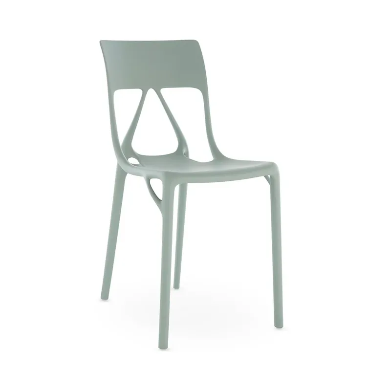 Disponibil imediat Scaun A.I. Lite, verde, înălțime 80 cm - Kartell