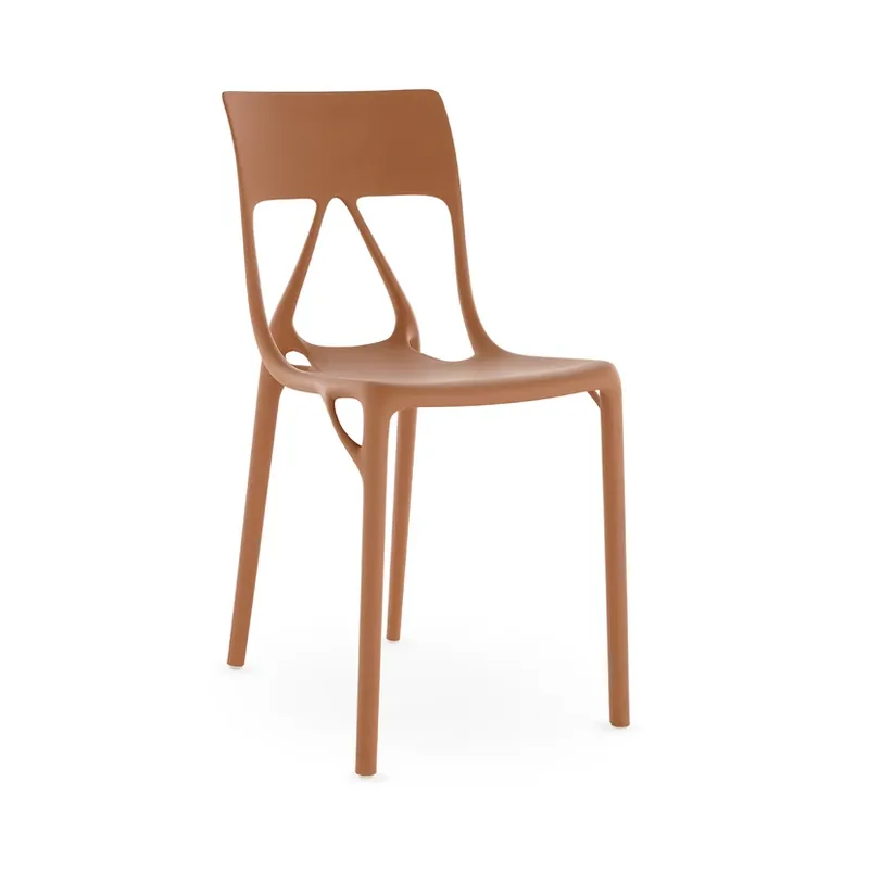 Premium Scaun A.I. Lite, teracotă, înălțime 80 cm - Kartell