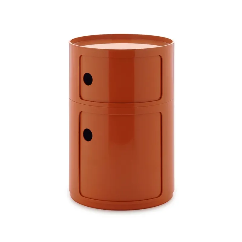 Livrare rapidă Componibili Big Container, portocaliu, 2 elemente, înălțime 61,5 cm - Kartell