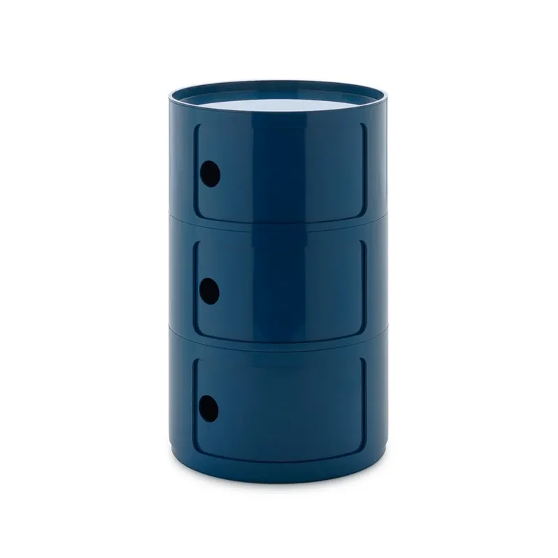 Componibili Big Container, albastru, 3 elemente, înălțime 69,5 cm - Kartell Discount