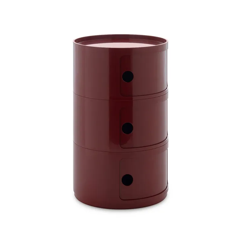 Ofertă specială Componibili Big Container, roșu, 3 elemente, înălțime 69,5 cm - Kartell