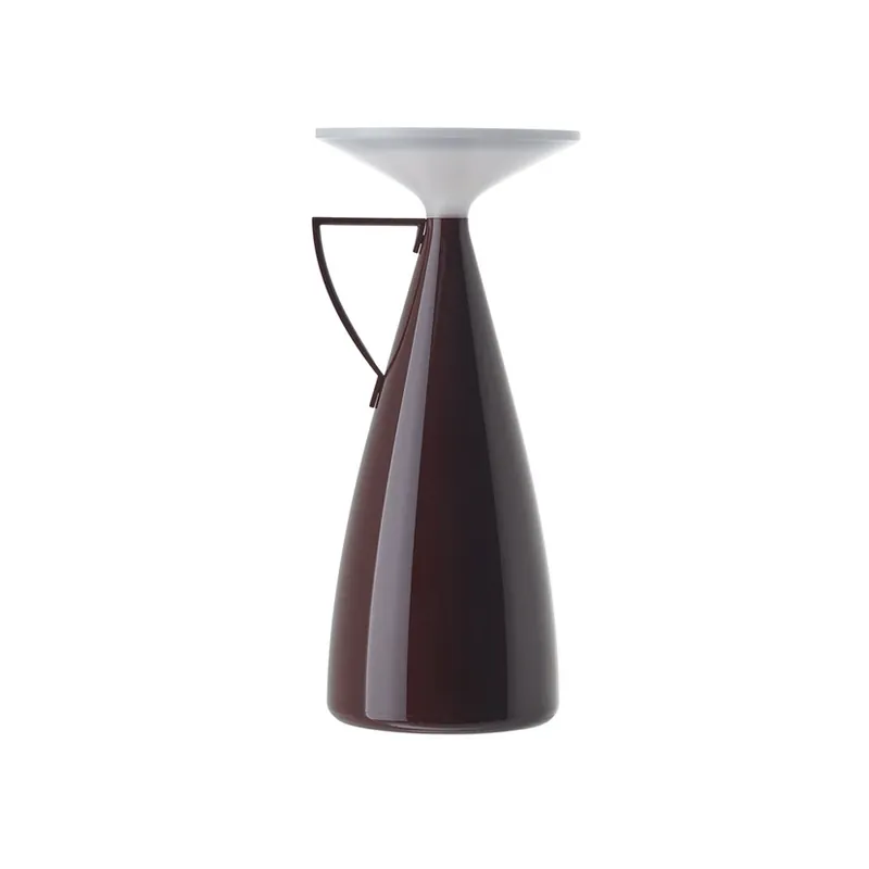 Promoție Lampa de masă cu baterie LED Camomille, roșu închis, înălțime 24 cm - Kartell
