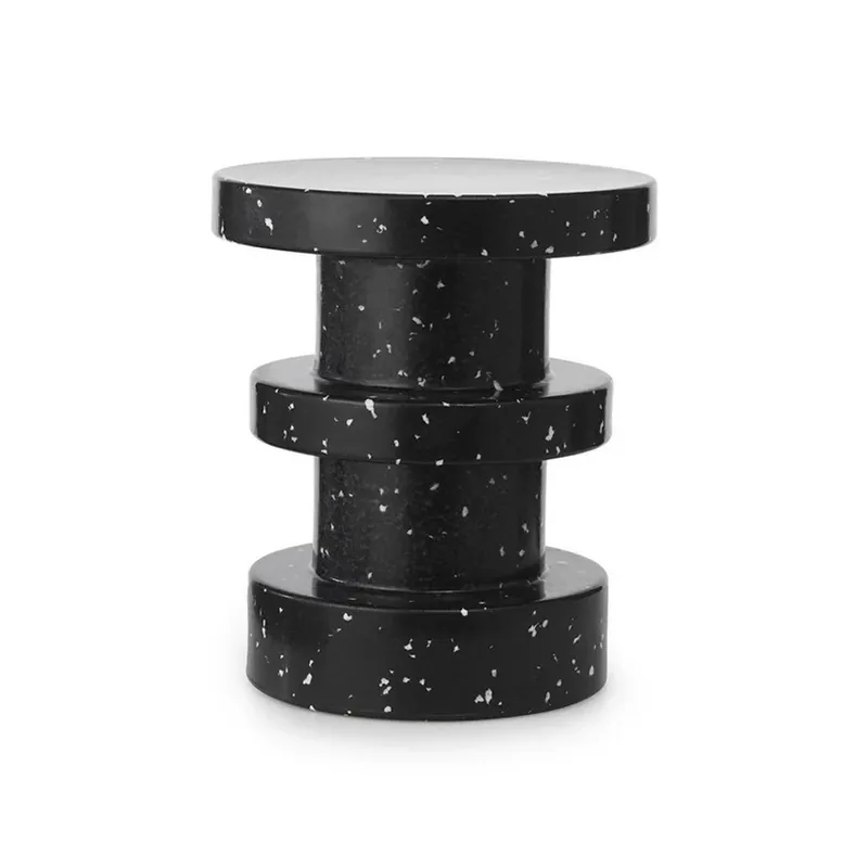 Scaun Bit Stack, negru, înălțime 42 cm - Normann Copenhagen Mai ieftin