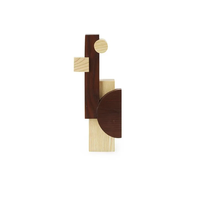 Sculptură Join mică, natur/maro, înălțime 28 cm - Normann Copenhagen Cumpără online