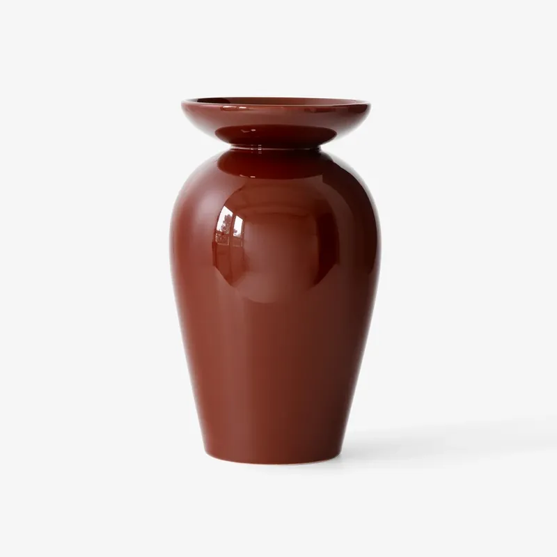 Vază Momento JH47 maro-roșcat, înălțime 24 cm, ceramică - &Tradition Bestseller