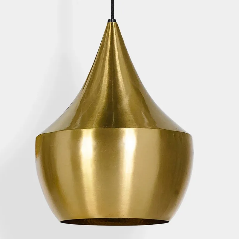 Beat Fat lampă suspendată LED, culoare alamă, Ø 24 cm - Tom Dixon Discount