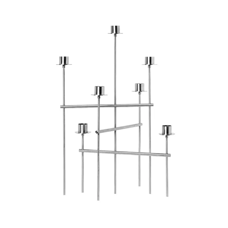 Reducere specială Sfeșnic Elysia, oțel inoxidabil, înălțime 41,7 cm - ferm LIVING