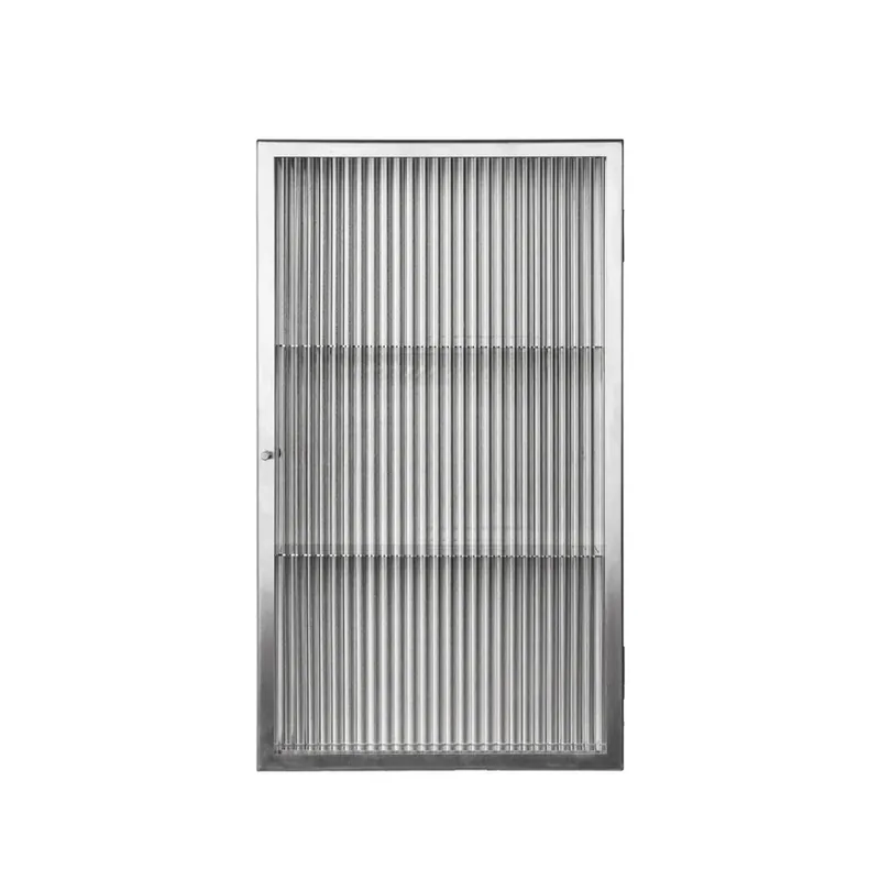 Retur gratuit Dulap de perete Haze, sticlă/oțel inoxidabil, înălțime 60 cm - ferm LIVING