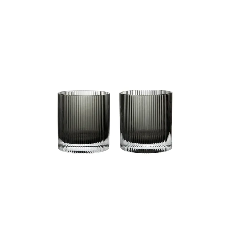 Reducere de preț Pahar Ripple Tumbler, gri, set de 2 - ferm LIVING
