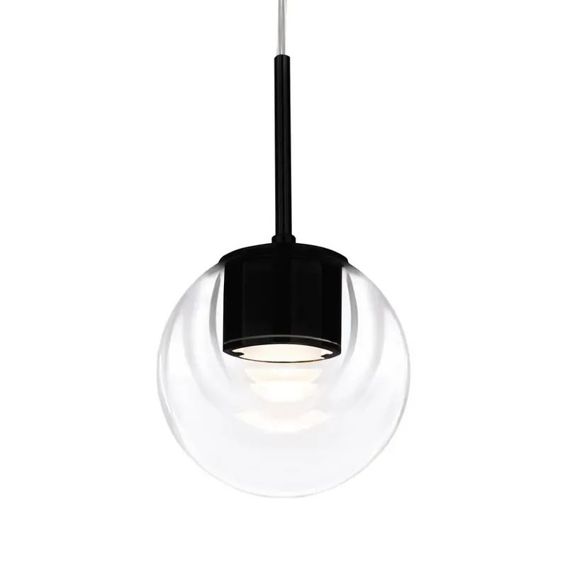 Bestseller Lampă suspendată LED Dew, negru, 1 bec, Ø 11 cm - kdln