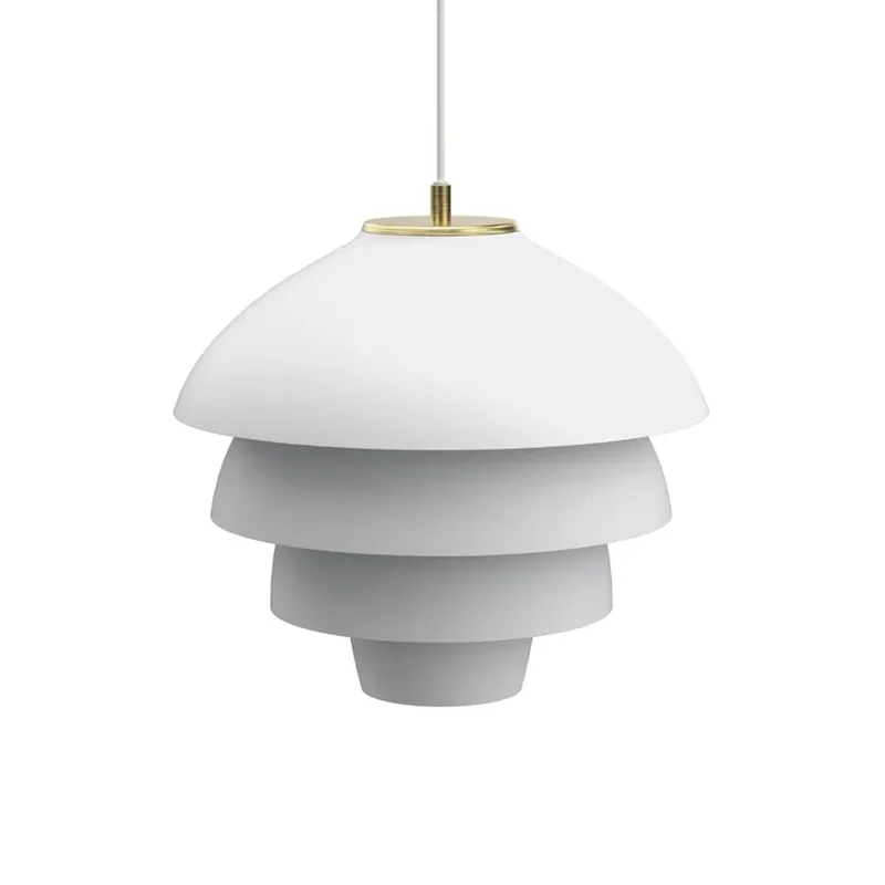 Preț mic Lampa suspendată Valencia, Ø 42 cm, alb/alamă, E27 - Belid