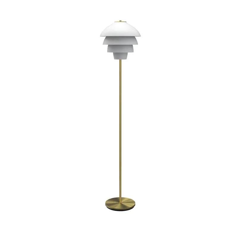 Preț mic Lampadar Valencia, înălțime 151 cm, alb/alamă, E27 - Belid