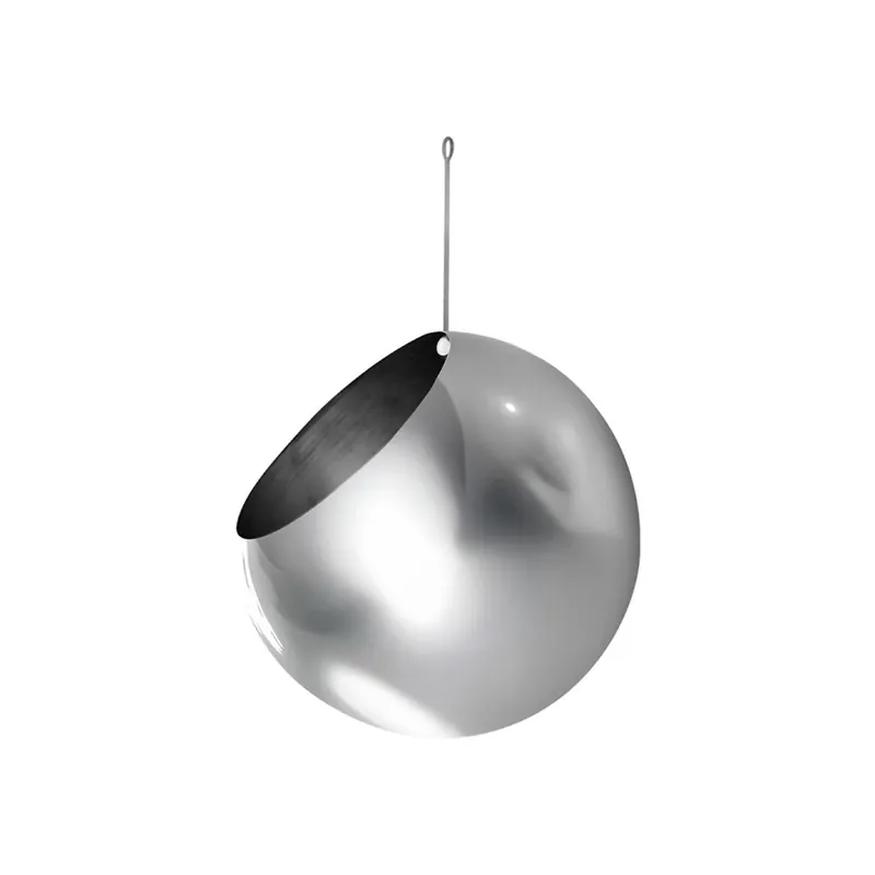 Ghiveci Globe, suspendat, Ø 21 cm, argintiu, oțel inoxidabil - AYTM Livrare rapidă
