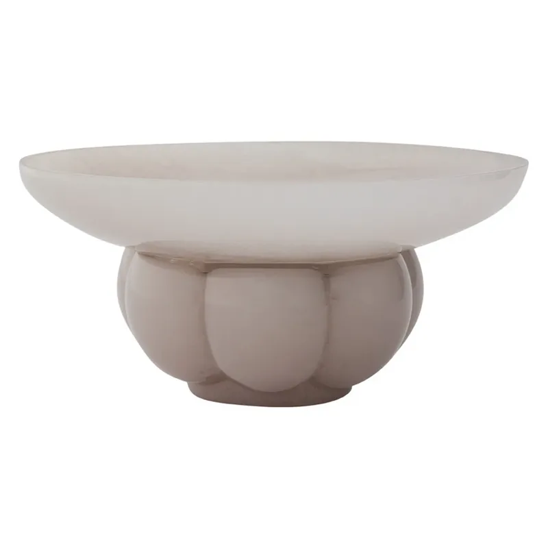 Bol Uva, gri porumbel, sticlă, Ø 33 cm - AYTM Livrare expres