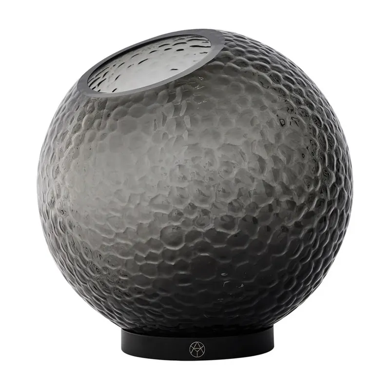 Vază Globe Bubbles, negru, Ø 21 cm - AYTM Disponibil imediat