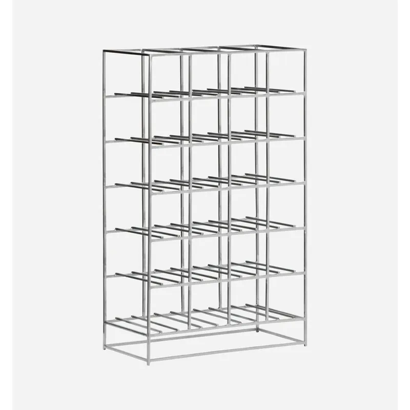 Doar azi Raft pentru vinuri HD24, argintiu, 41x67x20 cm, metal - House Doctor
