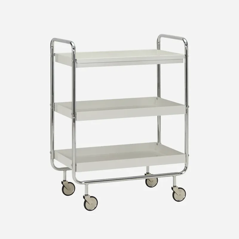 HDRoll Trolley, alb/crom 85x62x38 cm metal - House Doctor Livrare expres