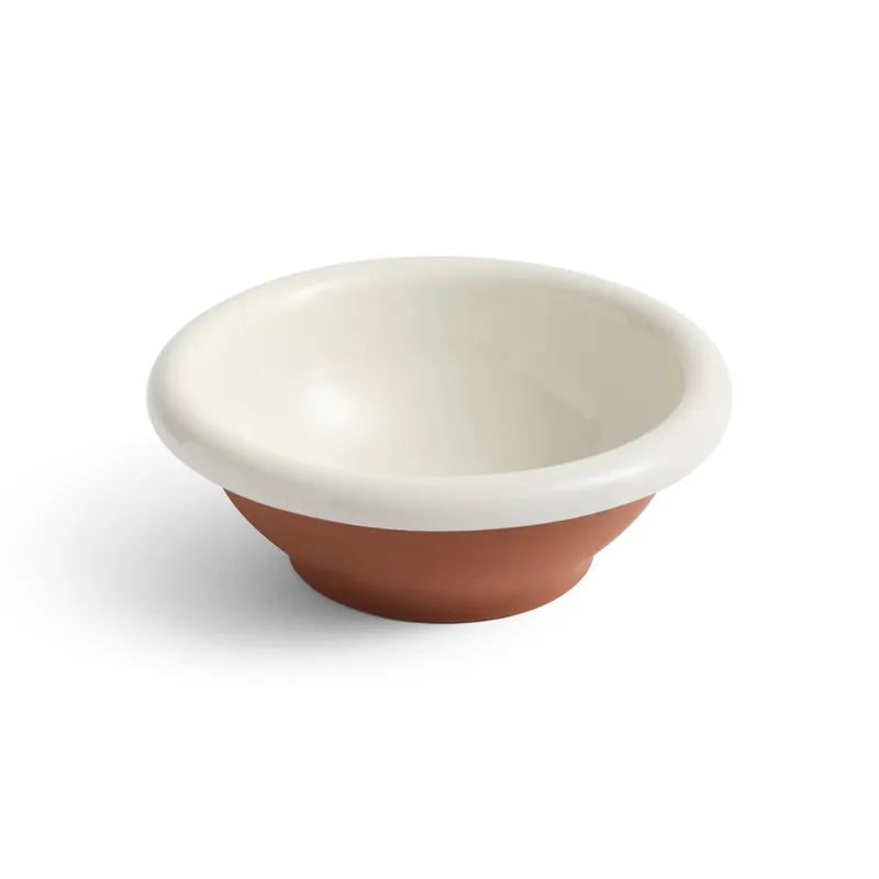 Cumpără online Salatieră Barro, albă, Ø 21 cm, teracotă - HAY