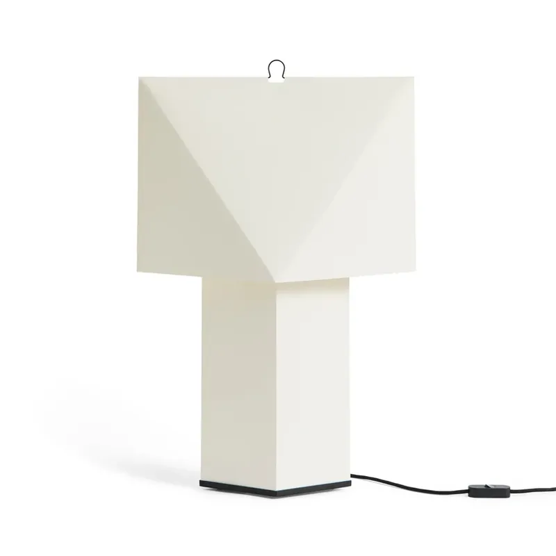 Popular Lampa de masă Aplat, înălțime 66 cm, albă, hârtie de mătase E14 - HAY