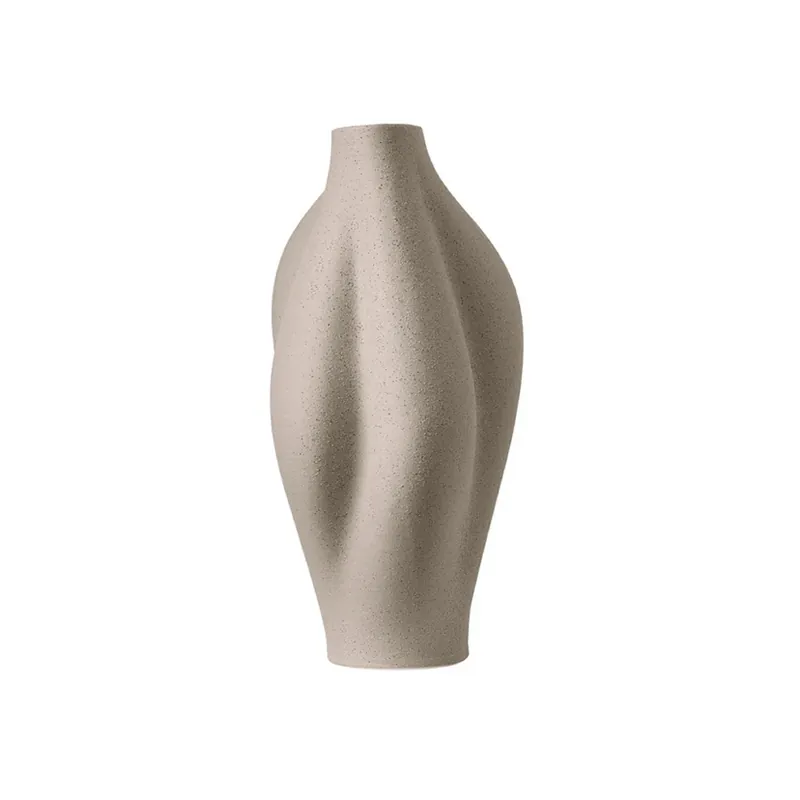 Promoție Vază Saltare, 35 cm, gri-maro, ceramică - AYTM