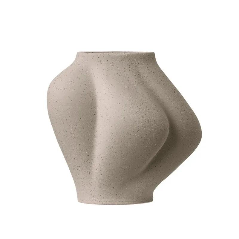 Ofertă specială Vază Saltare, 25 cm, gri-maro, ceramică - AYTM