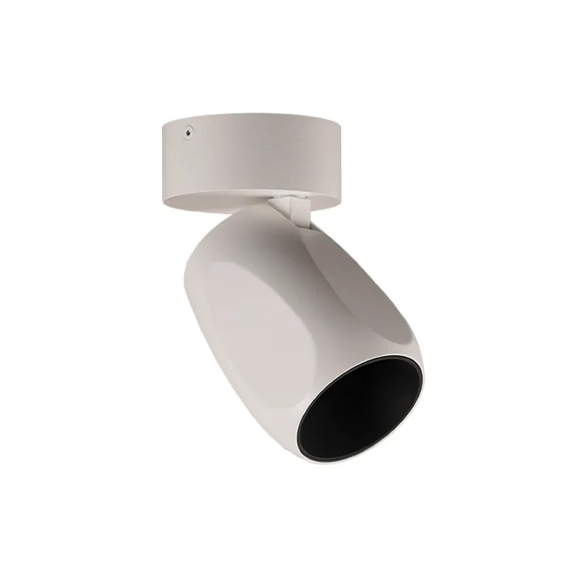 Facet W70 Plafonieră LED, albă, metal, Ø 7 cm - Antidark Ofertă de sezon