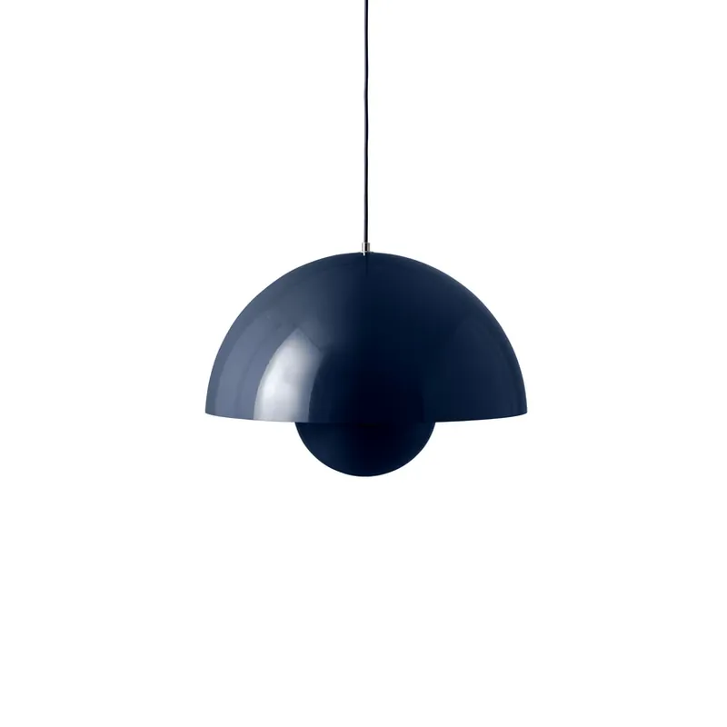 Lampă suspendată Flowerpot VP2, Ø 50 cm, albastru oțel - &TRADITION Noutate
